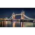 thumbnail image 2 of El Assy, Nader 18x12 White Modern Wood Framed Museum Art Print Titled - Night at The Tower Bridge, 2 of 4