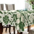 thumbnail image 4 of Yayeee Tablecloths for Rectangular Tables 54 x 54 inch Party Table Cover, Green Floral, 4 of 6