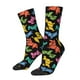 thumbnail image 1 of Balery Colorful Geometric Dog Calcetas Largas con Estampado para Hombre y Mujer – Suaves y Transpirables, Talla Única (US 5-11), 1 of 6
