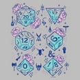 thumbnail image 2 of Girl's Dungeons & Dragons Pastel Floral Dice  Graphic T-Shirt, 2 of 4