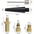 thumbnail image 2 of Mefallenssiah Copper Bicycle Bike Pump Conversion Nozzles Adapter tool 5Pc, 2 of 2