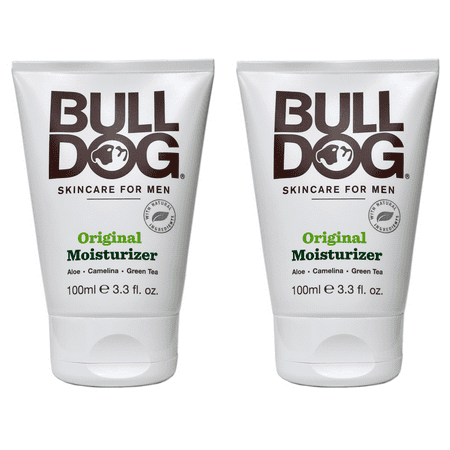 Bulldog Natural Skincare Original Moisturizer For Men, 3.3 Oz, 2 Pack