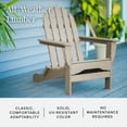 thumbnail image 5 of DuroGreen Adirondack Chairs Made With All-Weather Tangent lumber, Set of 4, Oversized, High End Classic Patio Furniture for Porch, Lawn, Deck, or Fire Pit, No Maintenance, USA Made, Weathered Wood, 5 of 8
