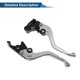 thumbnail image 5 of Palancas de freno y embrague cortas únicas para Kawasaki KLX 300 2021-2025, palanca de freno ajustable en 6 posiciones, aleación de aluminio tono de titanio sólido, 5 of 7