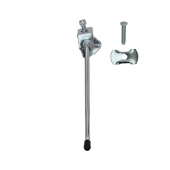 Alta Steel Bicycle Center Mount Kickstand Steel Plated Support (Chrome , 7-1/2")