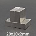 thumbnail image 5 of 5/10//20/50 piezas 20x10x2 imán rectangular de neodimio 20 mm x 10 mm x 2 mm tierras raras NdFeB súper potente fuerte magnético permanente, 5 of 5