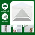 thumbnail image 3 of Euromax USA Zippered Walls for 10 x 10 Pop Up Canopy,3 Removable sidewalls & 1 Middle Door Wall(Light Blue), 3 of 5