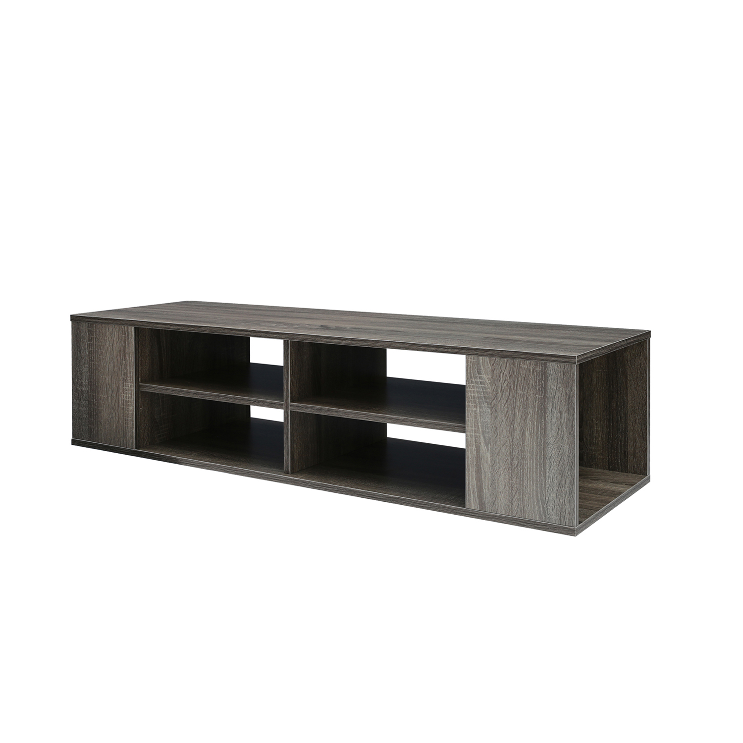 Kepooman Wall Mounted Media Console for Living Room, TV Stands for 50 Inch TV for Dining Room with Height Adjustable, Floating TV Stand Component Shelf for Bedroom, Walnut Kepooman Wall Mounted Media Console for Living Room, TV Stands for 50 Inch TV for Dining Room with Height Adjustable, Floating TV Stand Component Shelf for Bedroom, Walnut