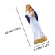 thumbnail image 2 of OUNONA 1Ud Adorno De Resina Virgen Para Religiosa En Escritorio O Iglesia, 2 of 6