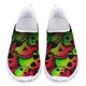 thumbnail image 1 of Zapatos planos casuales con estampado de calaveras góticas de colores para damas, zapatos de malla transpirables y cómodos, zapatillas nuevas para exteriores de verano y otoño, 1 of 5