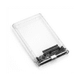 thumbnail image 2 of Transparent White HDD Case for Hard Box 2.5 Inch HDD Enclosure SATA to USB 3.0 Type-C 3.1 External Hard Drive Case, 2 of 8
