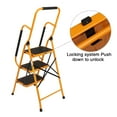 thumbnail image 5 of Ktaxon 3 Step Ladder, Portable Lightweight Step Stool, for Household, Office, Garage, Iron, 5 of 10