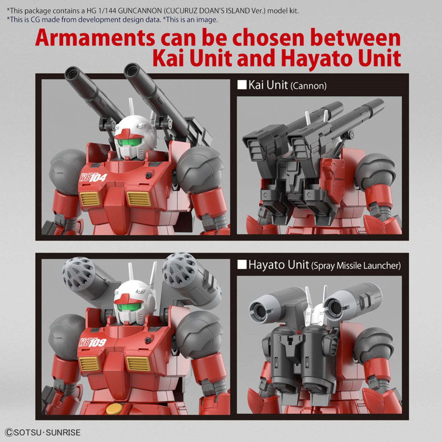 BANDAI SPIRITS HG 1/144 Guncannon Cucuruz Doan's Island Ver. - Maquette Gundam Premium