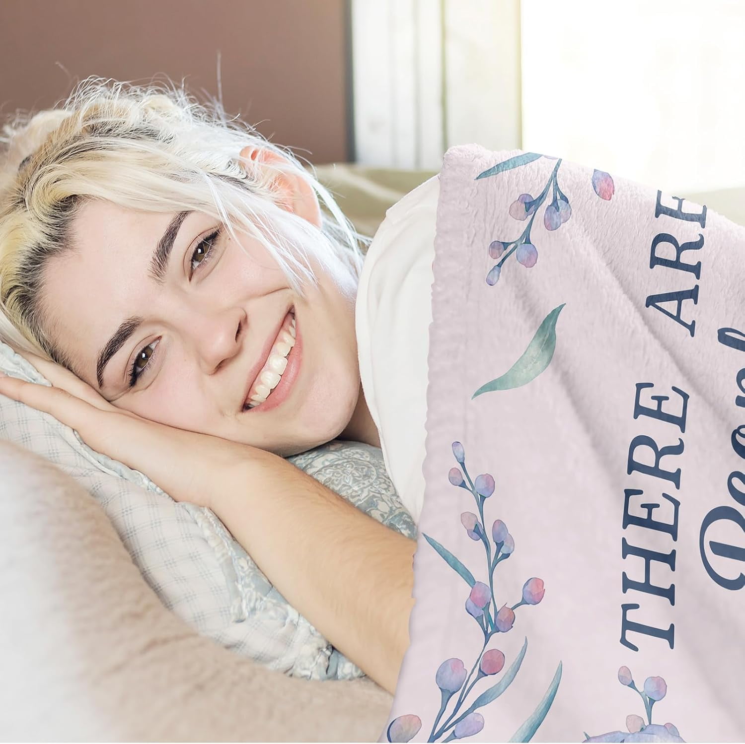 Thank You Gifts for Women, Pastor Employee Boss Teacher Appreciation Gifts for Coworkers, Christmas Birthday Thanksgiving Holiday Inspirational Relaxing Gifts for Women Friends, Love Blanket 60"X50"