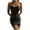 Black, variant on Nmnitkp Fall Wedding Guest Dresses for Women Show Off Your Figure Women's V Neck Sleeveless Faux Wrap Ruched Sheath Bodycon Casual Party Cocktail Dress PU Dresses for Women
