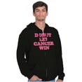thumbnail image 5 of Donut Let Breast Cancer Win Zip Hoodie Sweatshirt Women Brisco Brands S, 5 of 6