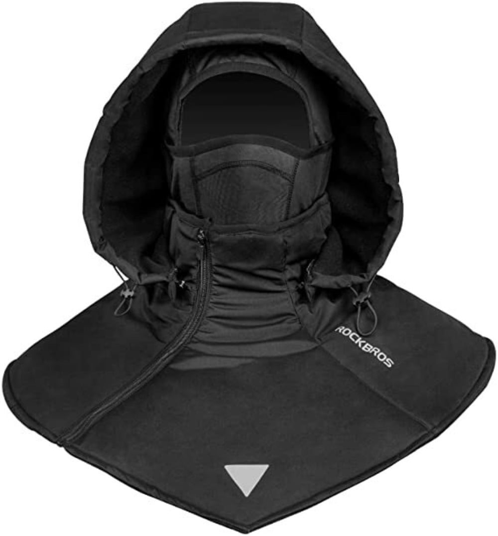 ROCKBROS Winter Ski Head Cover Thermal Fleece Balaclava Breathable Ski Face Mask Unisex with Hood Outdoors Sport Running Cycling Snow Skiing