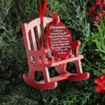 thumbnail image 2 of 1pcs Christmas In Heaven Memorial Ornament Mini Wooden Rocking Chair With Tag Sign, 2 of 5