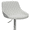 White, variant on Anibal Modern Adjustable Swivel Barstool in Black Metal Finish with Blue Upholstered Seat