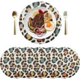 thumbnail image 2 of Colored Leopard Print Round Placemat Set of 1, Non-Slip Heat Resistant & Waterproof Plate Pads for Dinner Table Table Placemats, 15.4 in Home Decor, 2 of 6