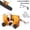 Yellow-A, variant on Klampero Chainsaw Sharpener, Chain Saw Sharpener Tool, Portable Hand Crank Chainsaw Sharpener Set, Universal Chain Saw Blade Sharpening Tool for Electric Saws, Fast & Precise