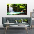 thumbnail image 1 of Chute d'Erawan - Grande Impression d'Art Photo sur Toile de Paysage, 1 of 3
