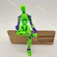 thumbnail image 1 of Robot articulado movible 2.0 con impresión 3D, maniquí, juguetes, figuras ficticias, juguetes, regalos, juego, herramienta de descompresión navideña, 1 of 5