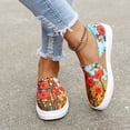 thumbnail image 1 of Zapatos de moda para mujer Zapatillas de lona planas con estampado floral informal Wmkox8yii 123q886, 1 of 1