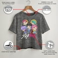 thumbnail image 3 of Juniors KPop Demon Hunters Cute Saja Boys Chibi Group Cropped T-Shirt, 3 of 9