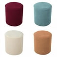 thumbnail image 1 of Tabouret avec Housse Coulissante Pouf Rond Comprend un Meuble avec Fond Extensible pour Salon, Support en P 4 Pcs, 1 of 2