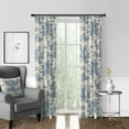 thumbnail image 2 of Bouclair Blue Pinch Pleat Drapery Panel - Pair 20"x120", 2 of 5