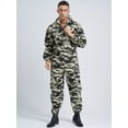 thumbnail image 5 of MSemis Men's Hooded Coverall Overalls Camouflage Work Wear for Workshop Repairman Camouflage 4XL/190, 5 of 7