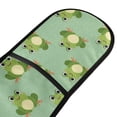 thumbnail image 2 of Dailycode Double Sided Oven Mitt with Loop Heat Resistant Kitchen Long Potholders 7" x 35" Cartoon Frogs, 2 of 6