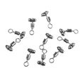 thumbnail image 2 of LOVIVER 10pcs Fishing Pivots Cross Line Swivels Bait Lures Connector S, 2 of 7