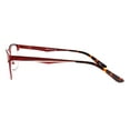 thumbnail image 3 of Men Large Metal Frame Clear Progressive Reading Glasses - Zero Power On Top - No Bubble 6035 +2.00, 3 of 4