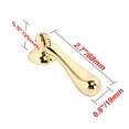 thumbnail image 2 of Utopia Alley 5pcs Danbury Cabinet Ring Pull Knob - Decorative Cabinet Drop Pull Knobs for Cabinets and Drawers - Vintage Cabinet Hardware with Hand Finished Polished Gold - Pull Knobs 2.7", 2 of 6