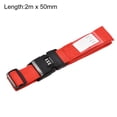 thumbnail image 2 of Uxcell Luggage Straps Suitcase Belts with Buckle, Combination Lock Adjustable PP Travel Packing Accessories Red 2Pcs, 2 of 6