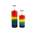 thumbnail image 4 of Rainbow Pillar Candle, 4 of 5
