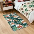 thumbnail image 5 of Lahome Decor 3' x 5' Christmas Area Rug,3x5ft Washable Entryway Rug For Living Room Bedroom Kitchen Entryway Holiday Decor Bathroom Non-slip Soft Carpet,Green, 5 of 10