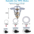 thumbnail image 6 of 2 Pack Universal Bathroom Sink Stopper for 1.1"-1.96" Drain Hole,Stainless Steel Basin Pop Up Drain Stopper, Core Push Type Sink Stopper,Anti Clogging Sink Drain Filter with Hair Catcher, 6 of 7