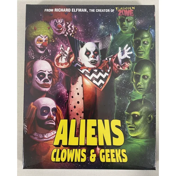 Aliens Clowns & Geeks 2019 NEW Blu-ray Verne Troyer Richard Elfman W/ Slipcover