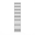thumbnail image 2 of Pemberly Row 8-Tier Adjustable Shelves Multimedia Media Storage Tower Rack White, 2 of 6