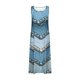 thumbnail image 4 of Vestido de Verano para las Mujeres sin Mangas Lino-Look Impreso Maxi, Suelto Fluido Y Vestido Sexy de Moda para las Mujeres, 4 of 5