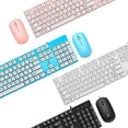 thumbnail image 3 of Kit de reemplazo de teclado y mouse USB con cable ultradelgado oso de fresa  Hogar, 3 of 5