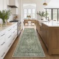 thumbnail image 3 of SHILIU-Runner Rugs 2x10 Hallway Runner Rug Non Slip, Machine Washable Runners Low Pile Carpet Runner for Living Room, Entryway, Bedroom, Kitchen Runner Rugs, Celadon, 3 of 4