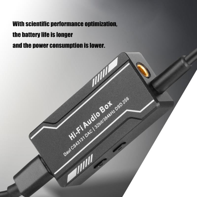 lanema USB C to 3.5mm 4.4mm Headphone Amplifier HiFi Earphone Sound Amplifier 32bit 384kHz CS43131 Sound Adapter Dongle Box