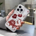 thumbnail image 4 of Funda para iPhone 16, funda suave y transparente para iPhone 11, 12, 13, 14, 15 Pro Max, XS, XR, 7, 8 Plus, SE 2020, funda con labios rojos sexys para chica, 4 of 4