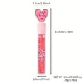 thumbnail image 3 of Matte Liquid Lip GLōss 10Ml - Shade #01 - 6 Color Liquid Lip GLōss Heart Shaped Finish Water GLōss Mouth Red Lips and Shiny Lips 10Ml, 1 Lip GLōss, Easter, Wedding Makeup Organizers, 3 of 9
