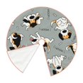 thumbnail image 3 of Bingfone Christmas Tree Skirt Mat Christmas Decoration Interior 36"-Funny Beagle Active Dog, 3 of 8