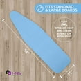 thumbnail image 4 of Hold N' Storage Ironing Board Cover and Pad, Large Fits All Standard Sizes 15" x 54" - Blue, 4 of 7
